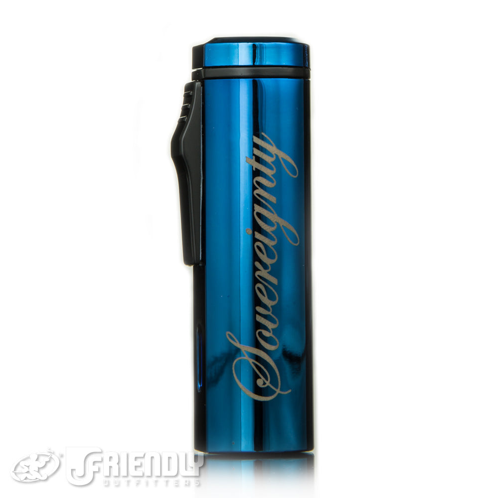 Sovereignty  Glass x Vector VLast Blue Torch Lighter