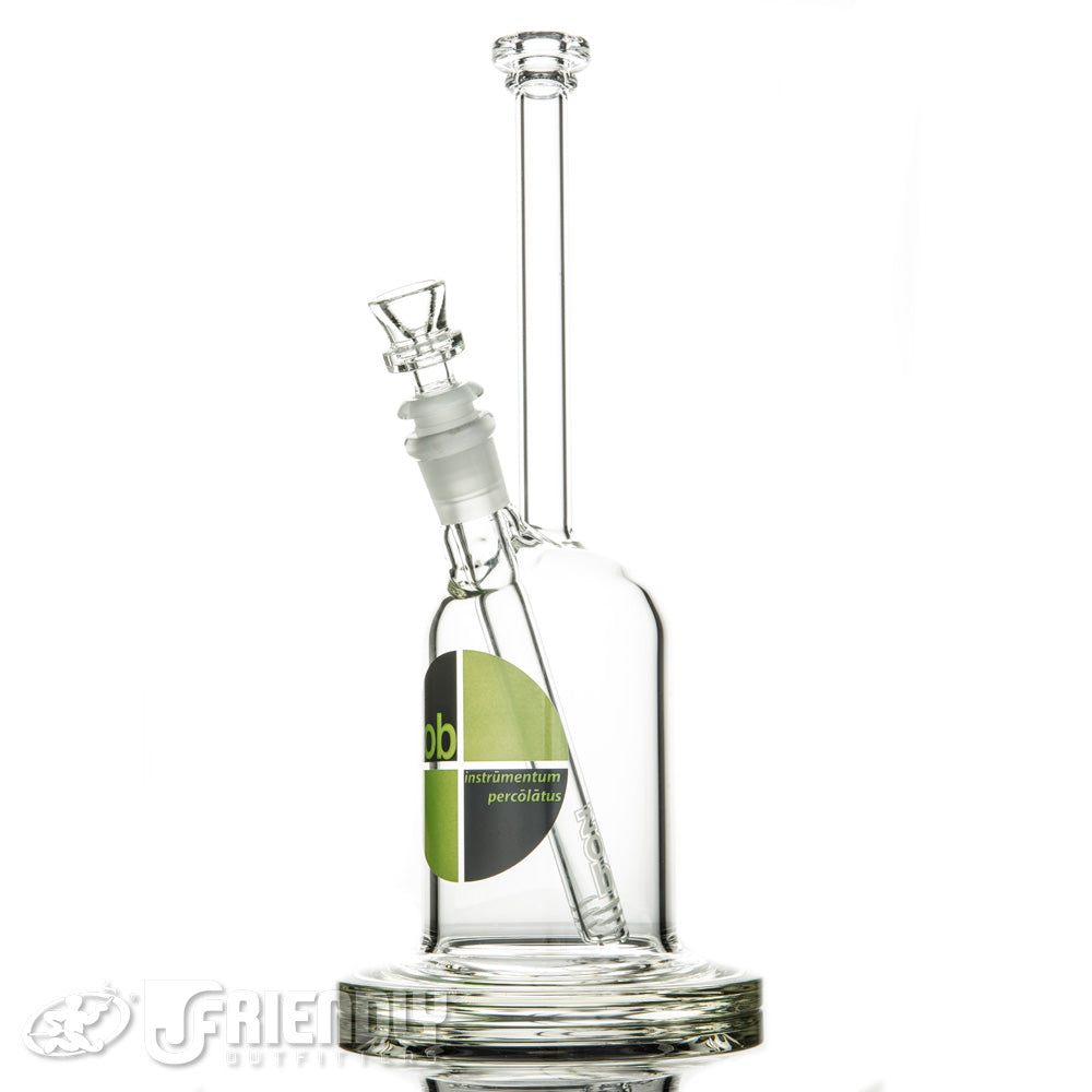 ZOB Glass 75mm Short Green and Black Label Tube