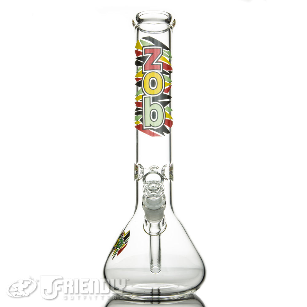 ZOB Glass OG 14" Beaker Rasta Label